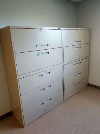 GLOBAL 5 DRAWER LATERAL FILES 42 WIDE