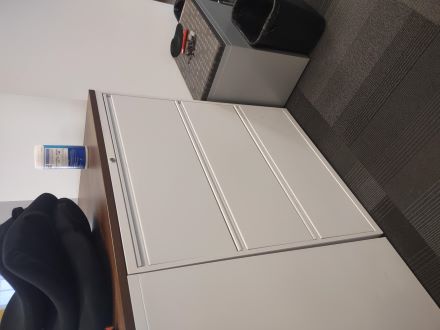 3 DRAWER LATERAL FILES IN WHITE FINISH
