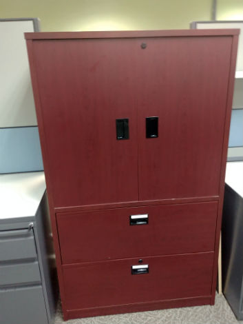 COMBINATION 2 DRAWER LATERAL WITH UPPER STORAGE