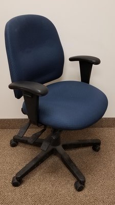 GLOBAL BLUE MULTI FUNCTION TASK CHAIRS