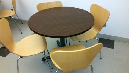 Lunch room table and chair sets
